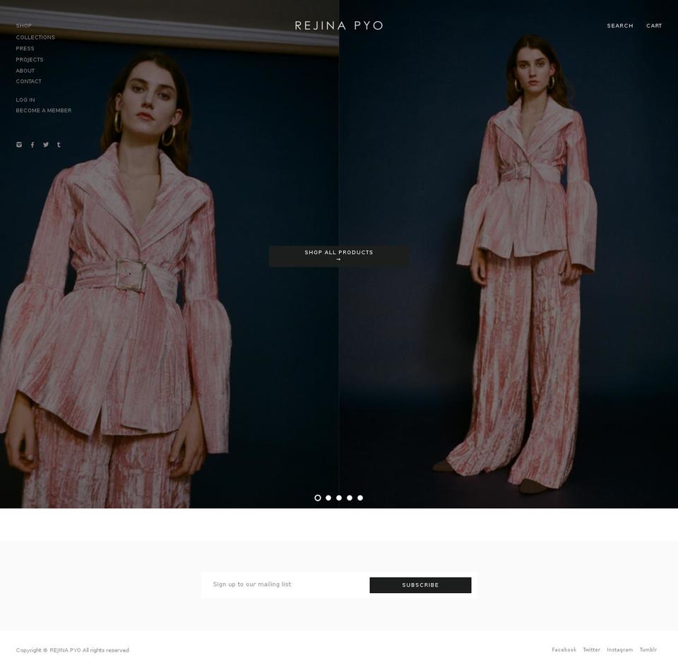 rejinapyo.com shopify website screenshot