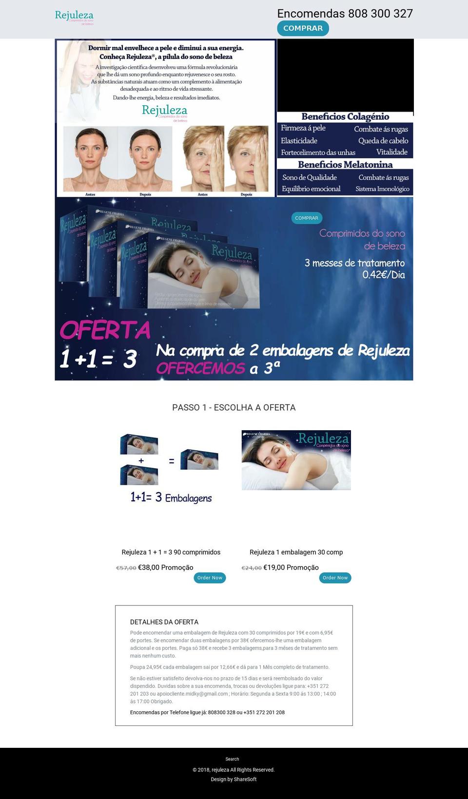 rejuleza.pt shopify website screenshot