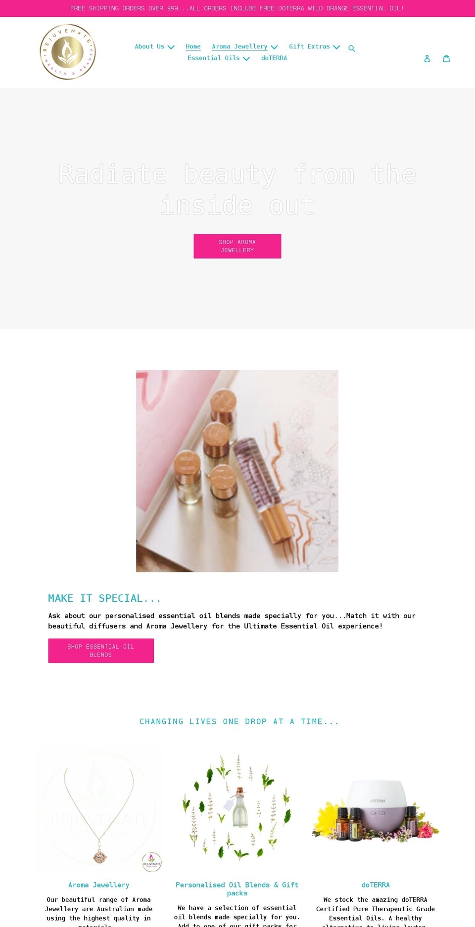 rejuvenatehealthbeauty.com shopify website screenshot