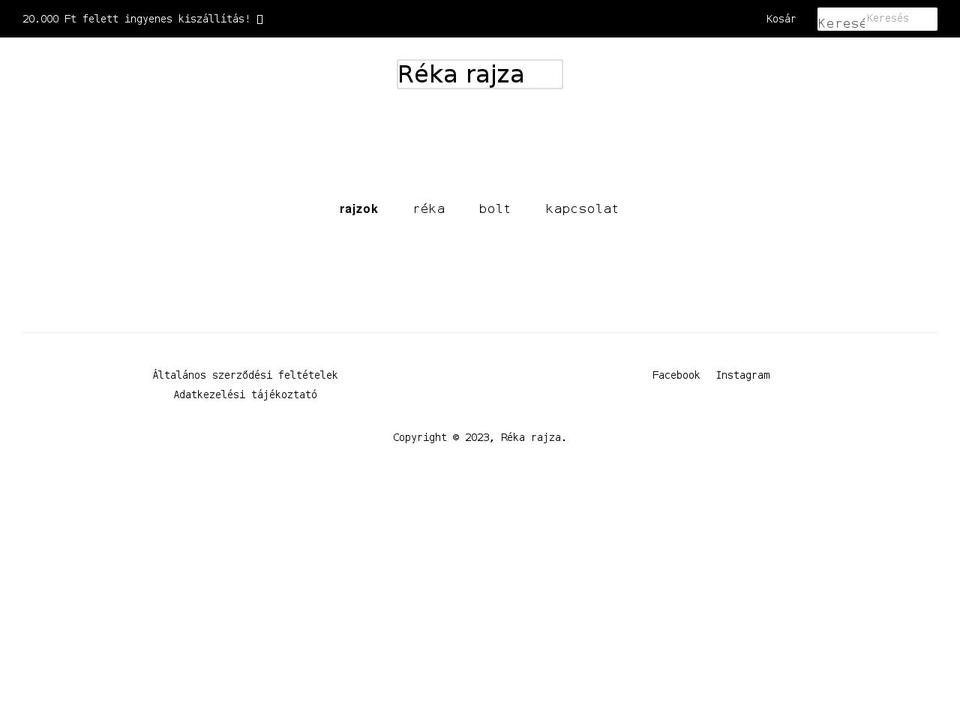 rekarajza.hu shopify website screenshot