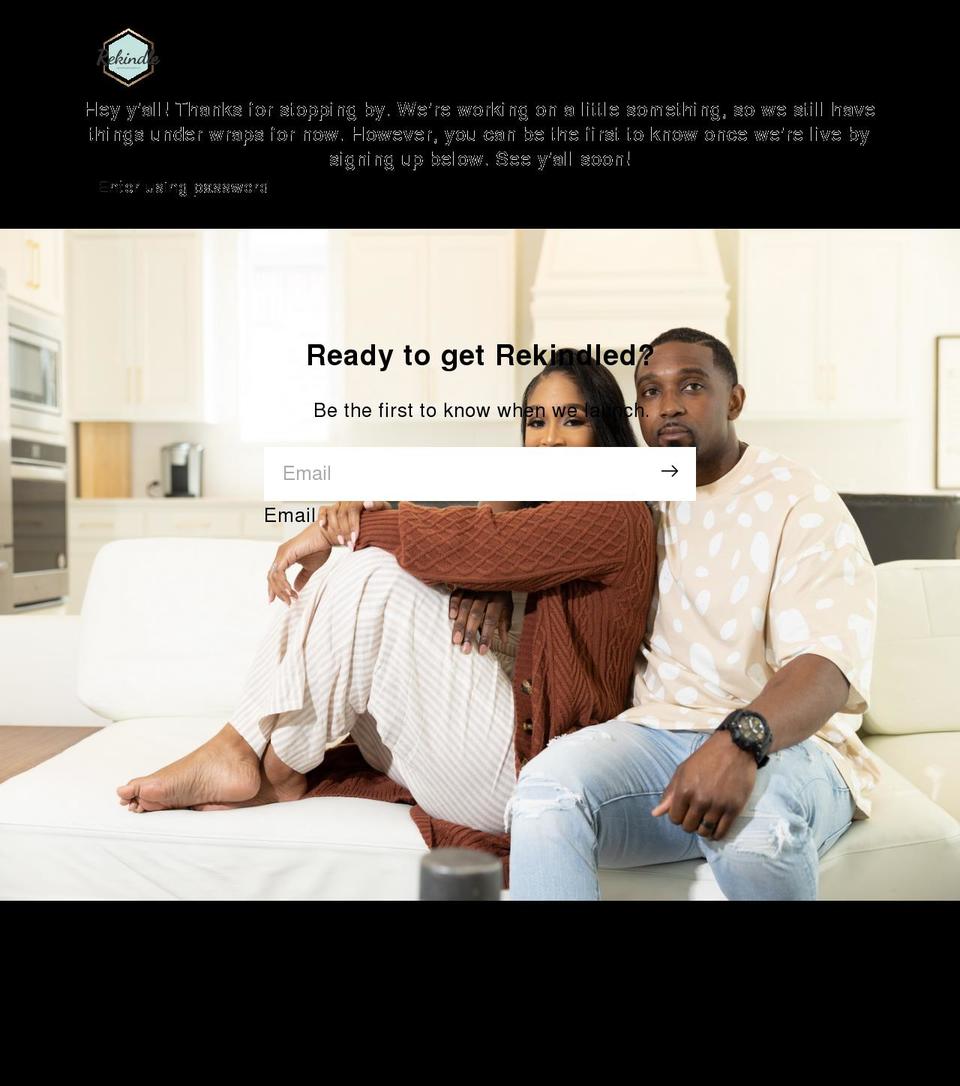 rekindleourspark.com shopify website screenshot