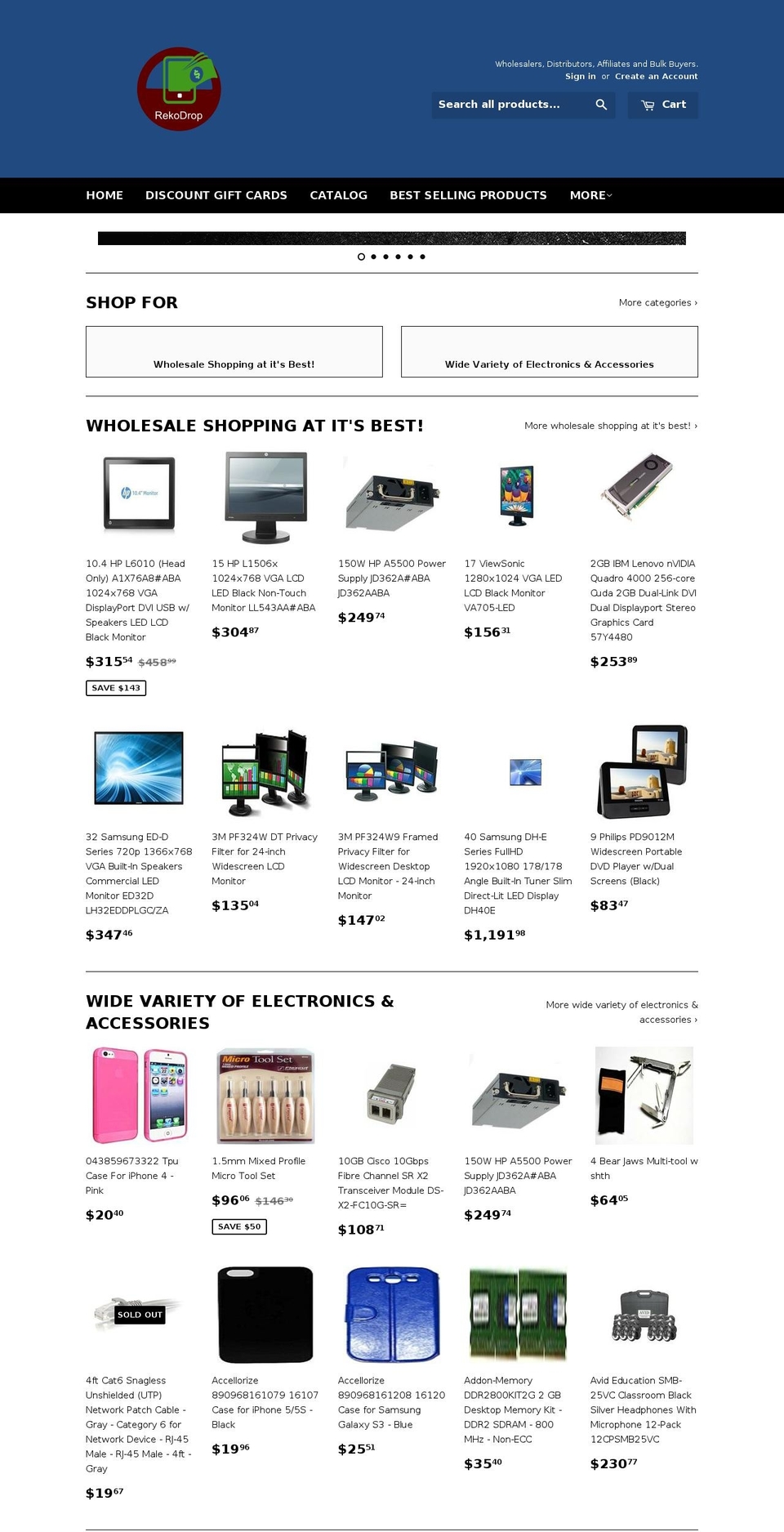 rekodrop.com shopify website screenshot