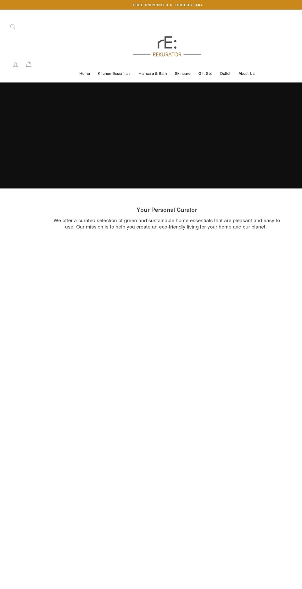 rekurator.com shopify website screenshot