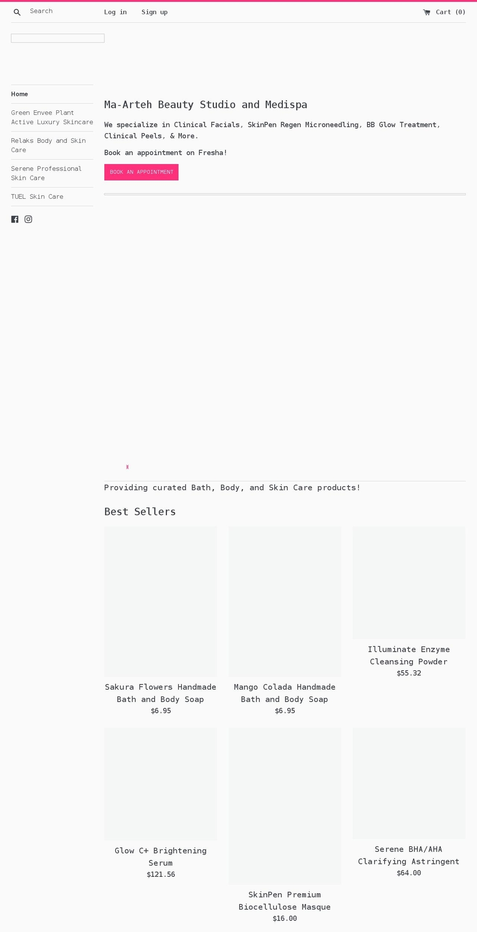relaksbodyandskin.com shopify website screenshot