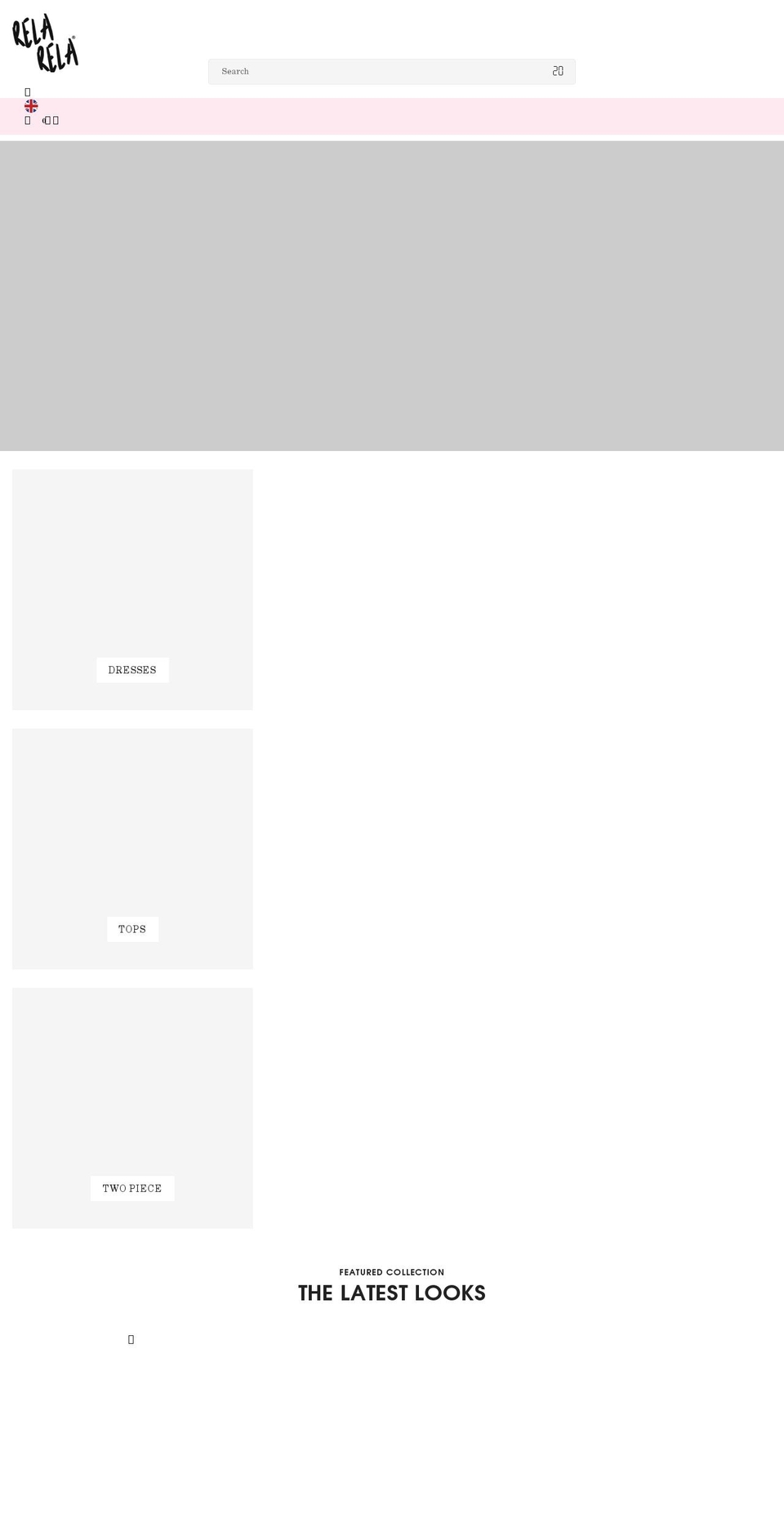 relarela.com shopify website screenshot