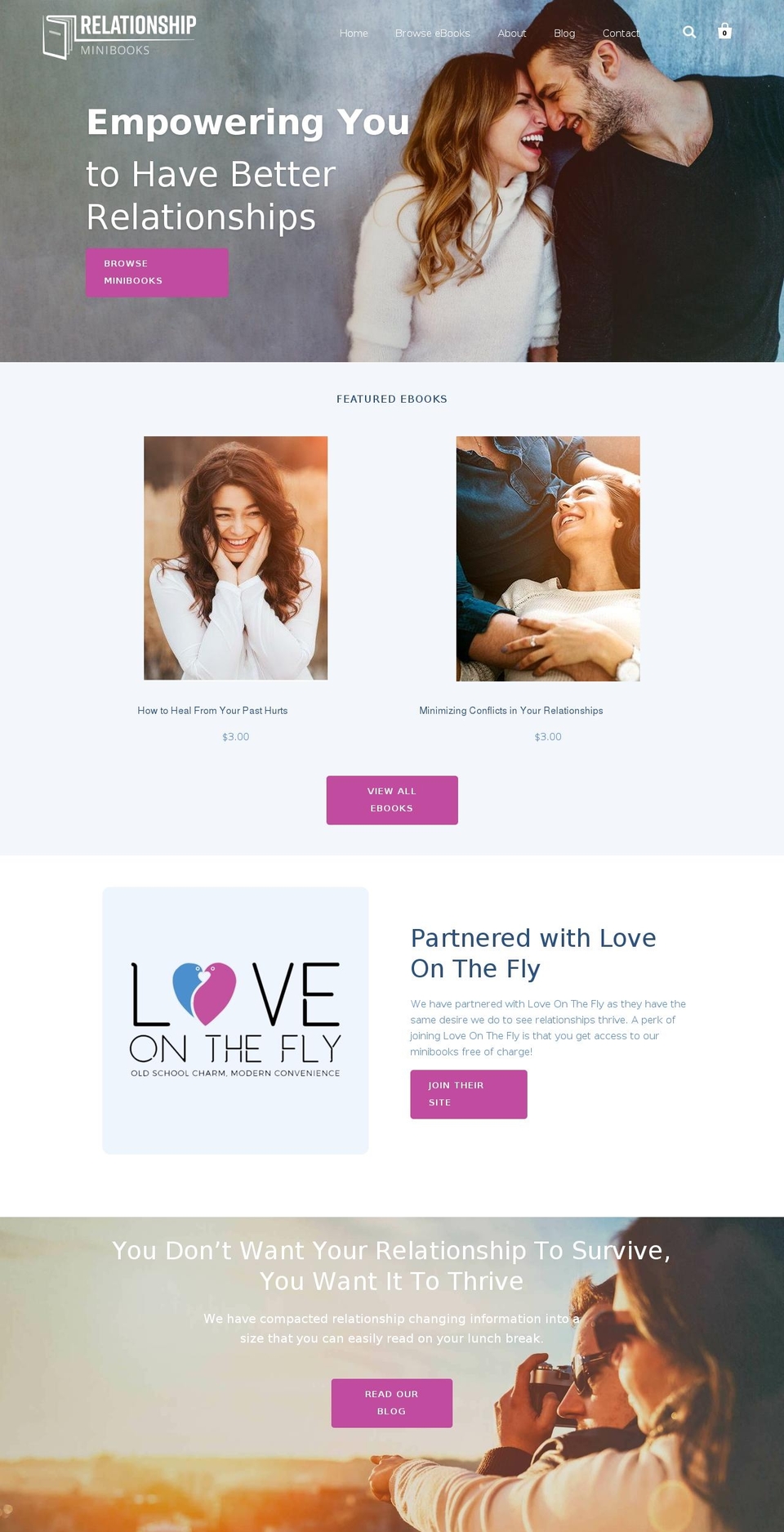 relationshipminibooks.com — Shopify storefront screenshot
