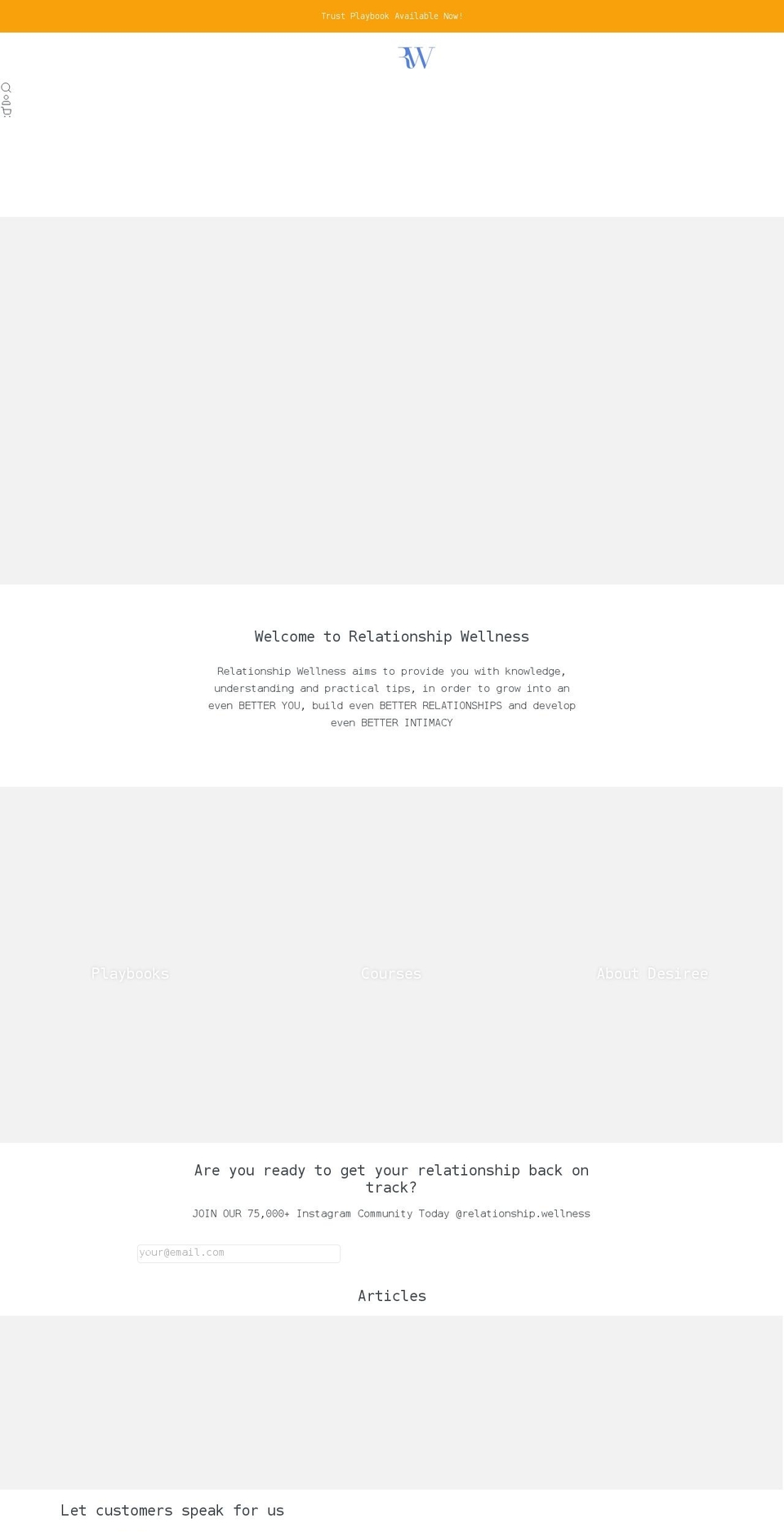 relationshipwellness.com shopify website screenshot