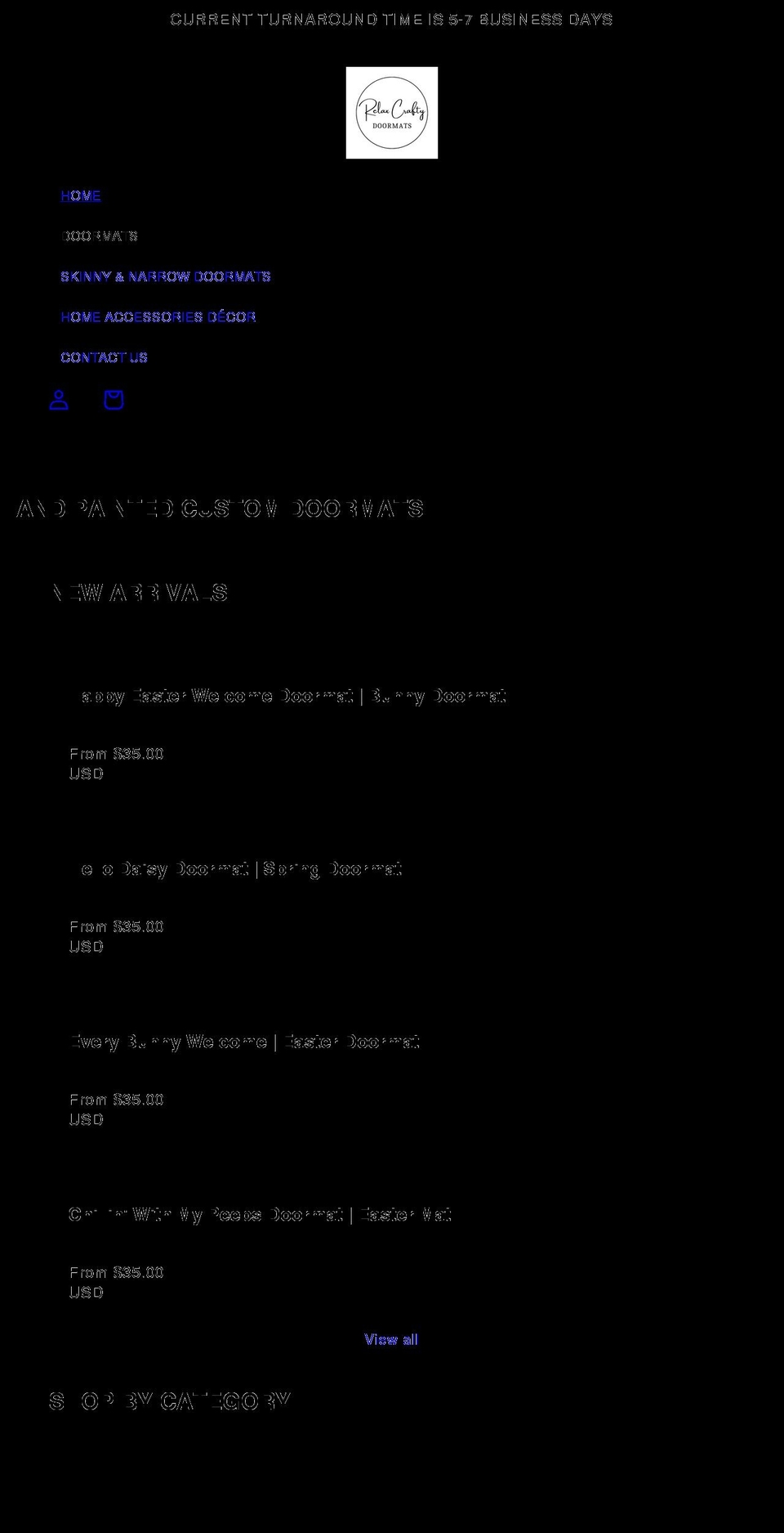 relaxcrafty.com shopify website screenshot