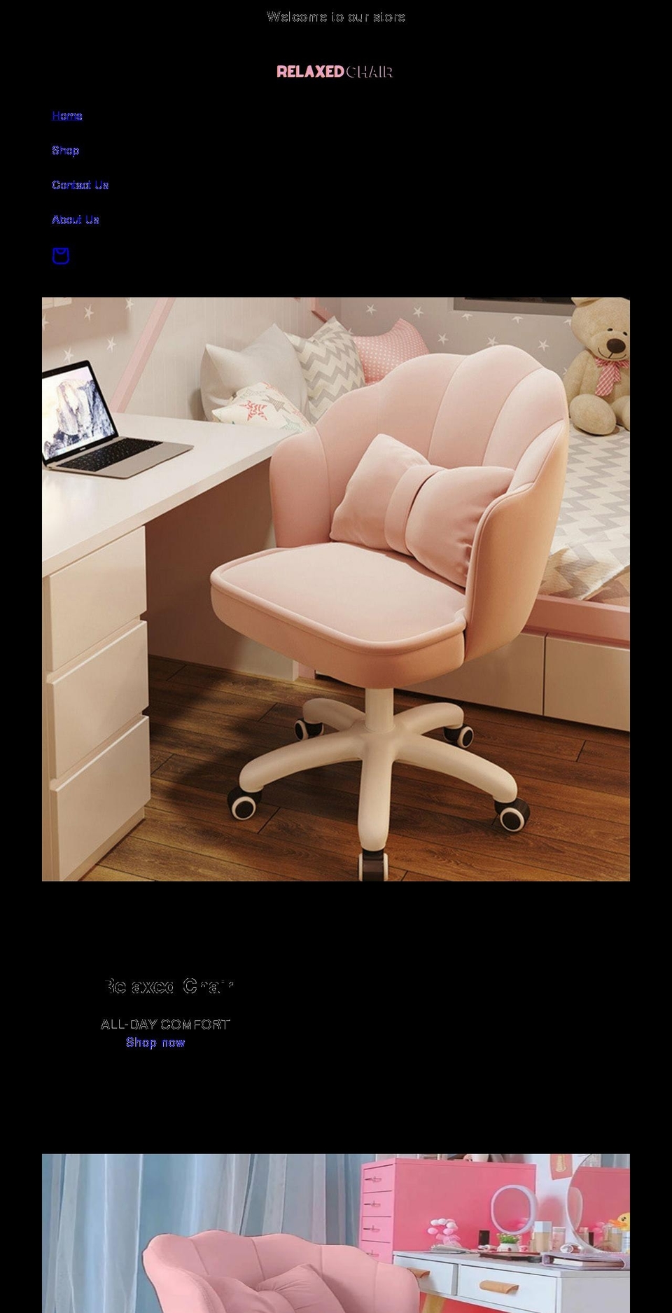 relaxedchair.com shopify website screenshot