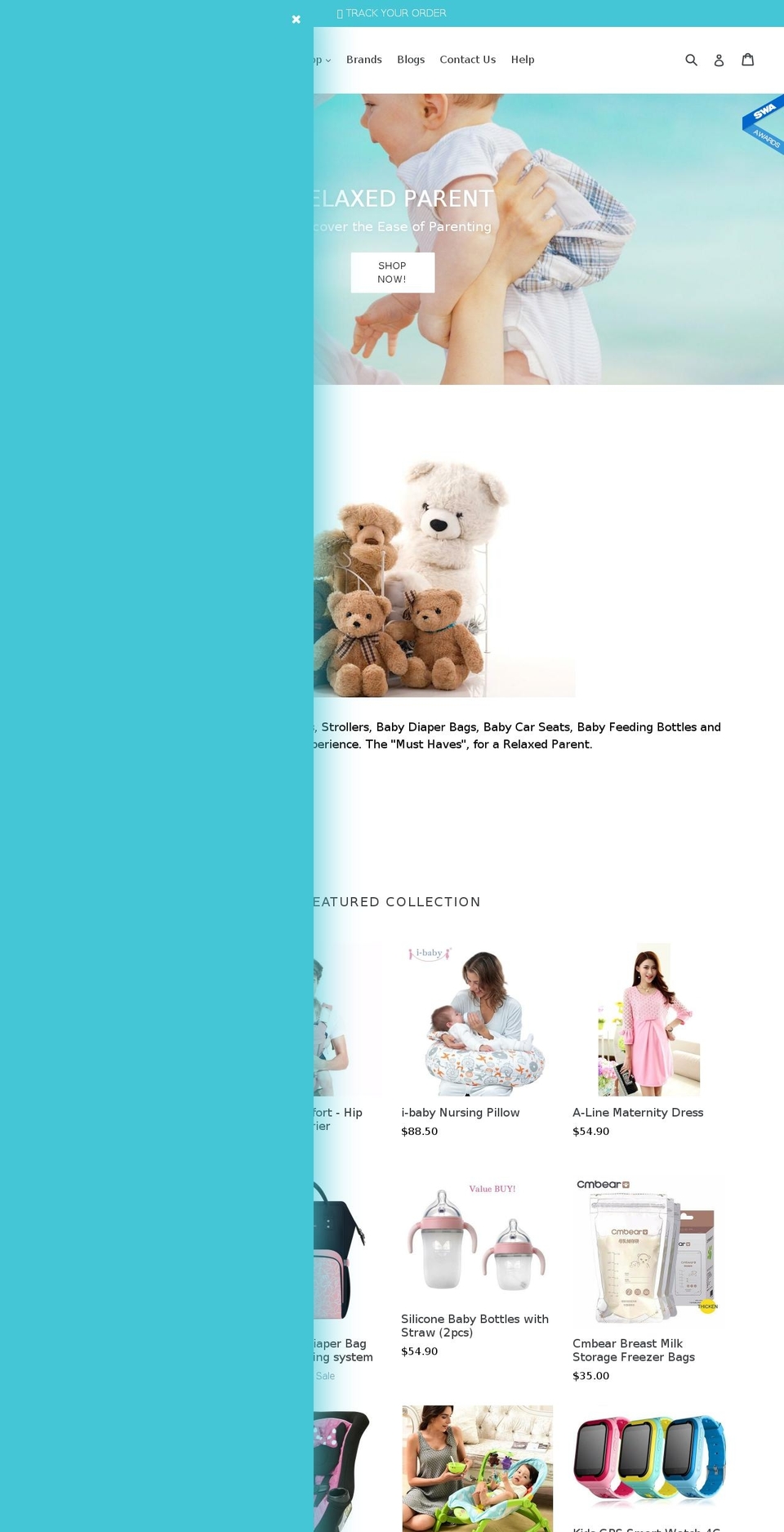 relaxedparent.com — Shopify storefront screenshot