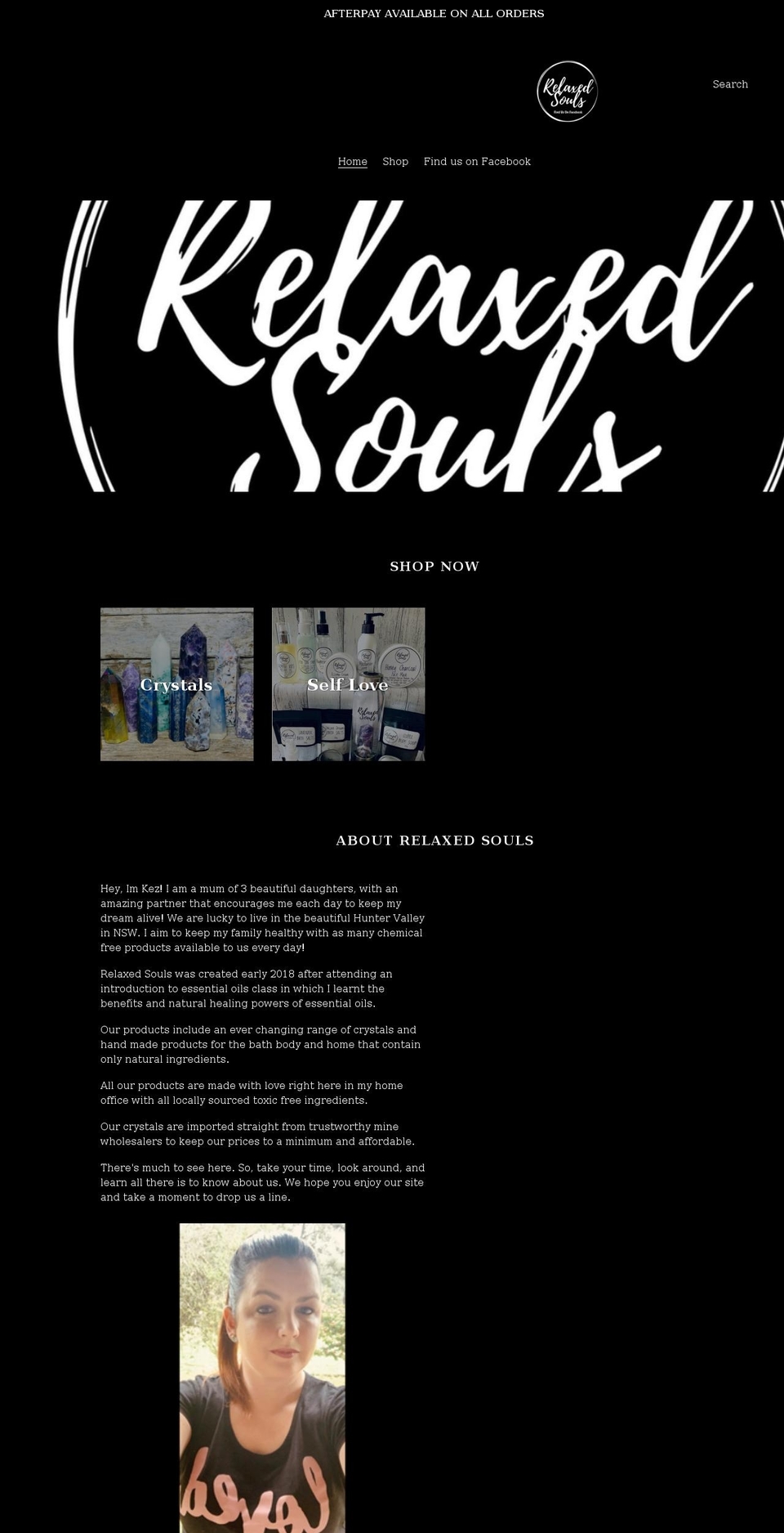 relaxedsouls.com.au shopify website screenshot