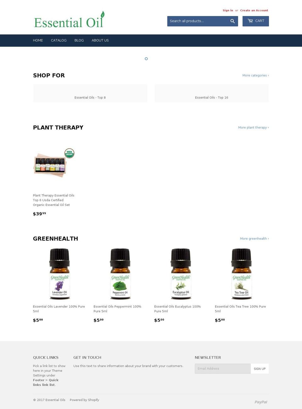 relaxing-oils.com shopify website screenshot