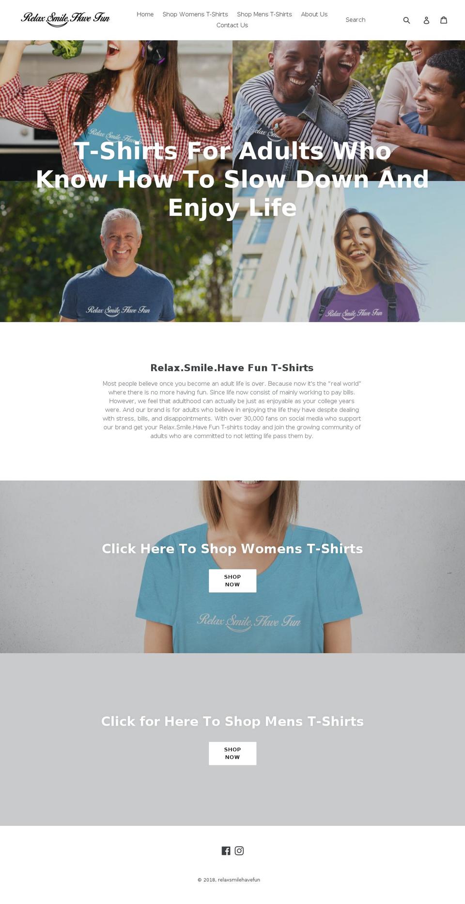 relaxsmilehavefun.com shopify website screenshot