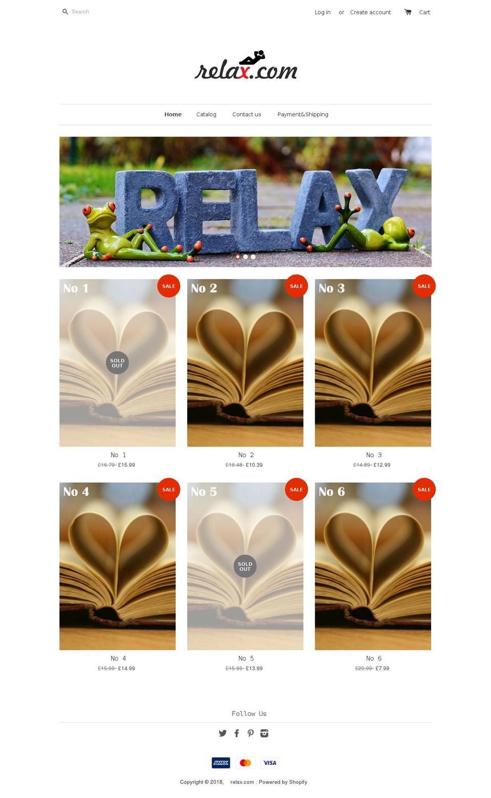 relaxwithbook.com shopify website screenshot