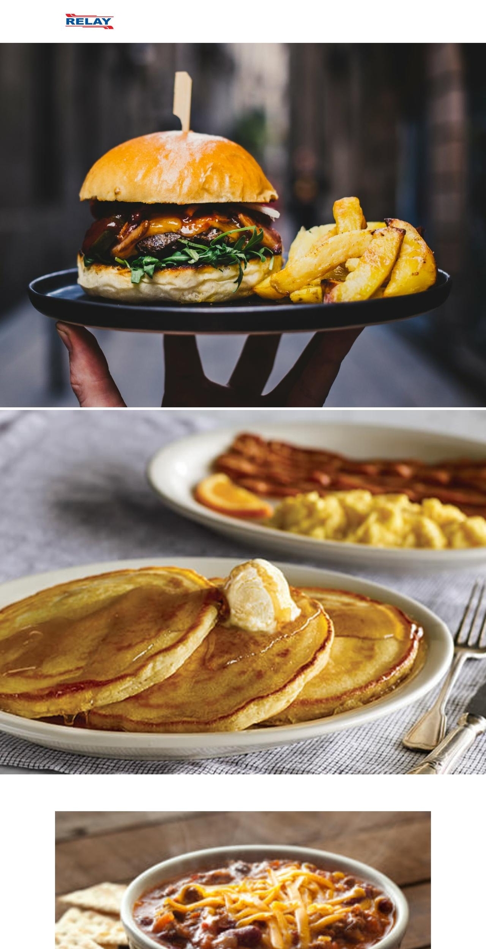relayrestaurant.com shopify website screenshot