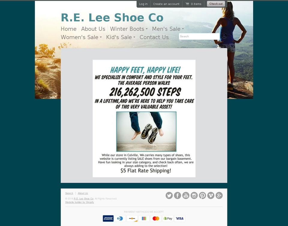 releeshoeco.com shopify website screenshot