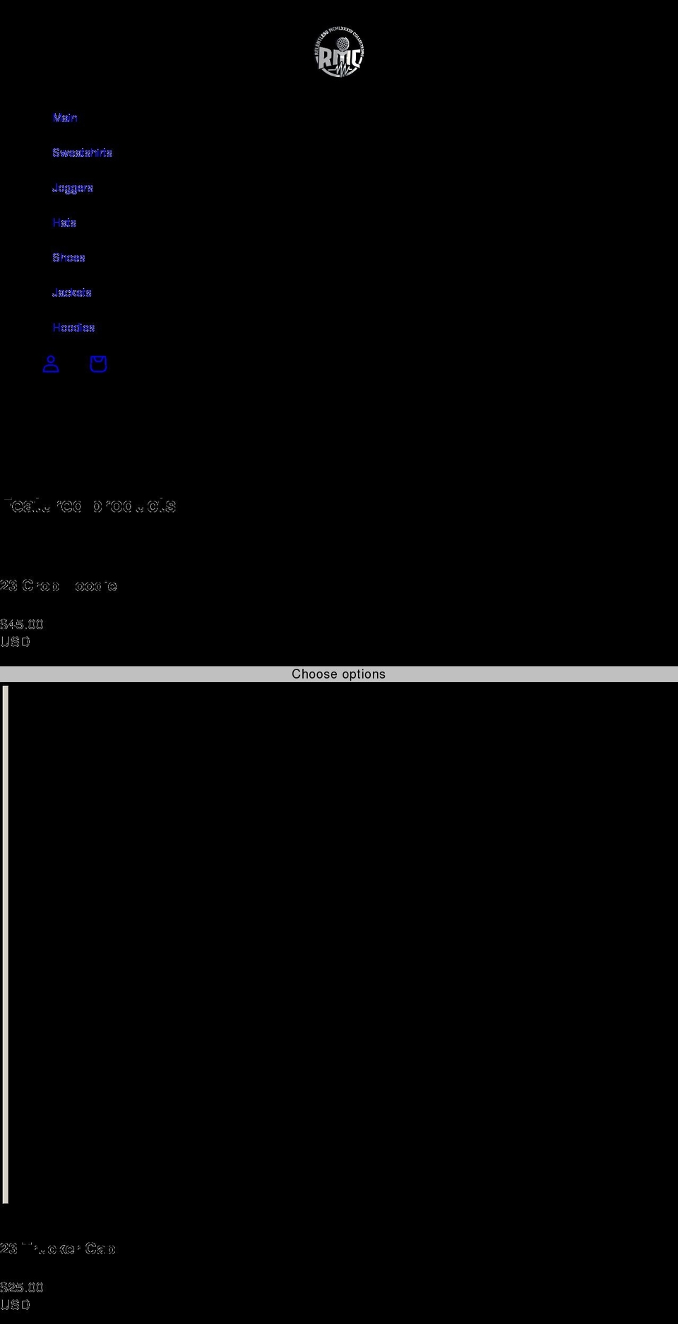 relentlesscollections.com shopify website screenshot