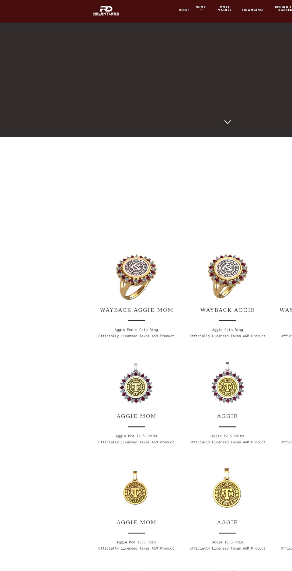 relentlessdesign.com shopify website screenshot