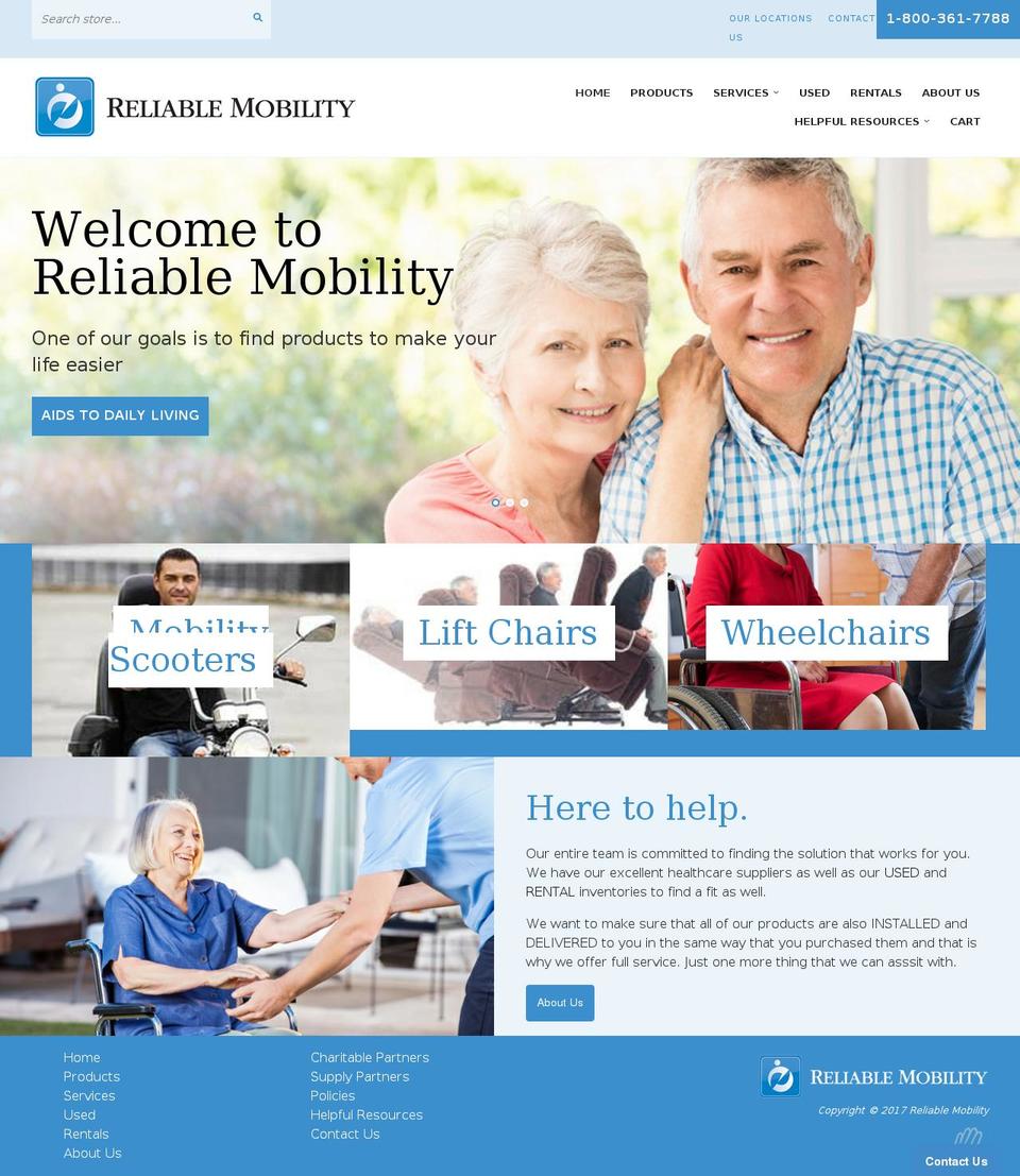 reliablecustomseating.com shopify website screenshot