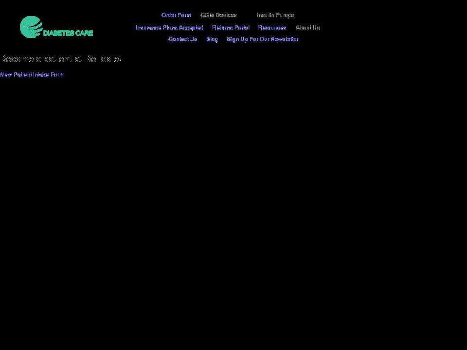 reliablediabetescare.com shopify website screenshot