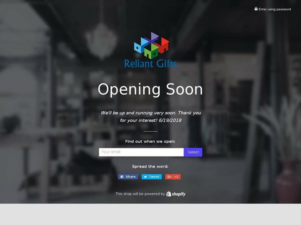 reliantgifts.com — Shopify storefront screenshot