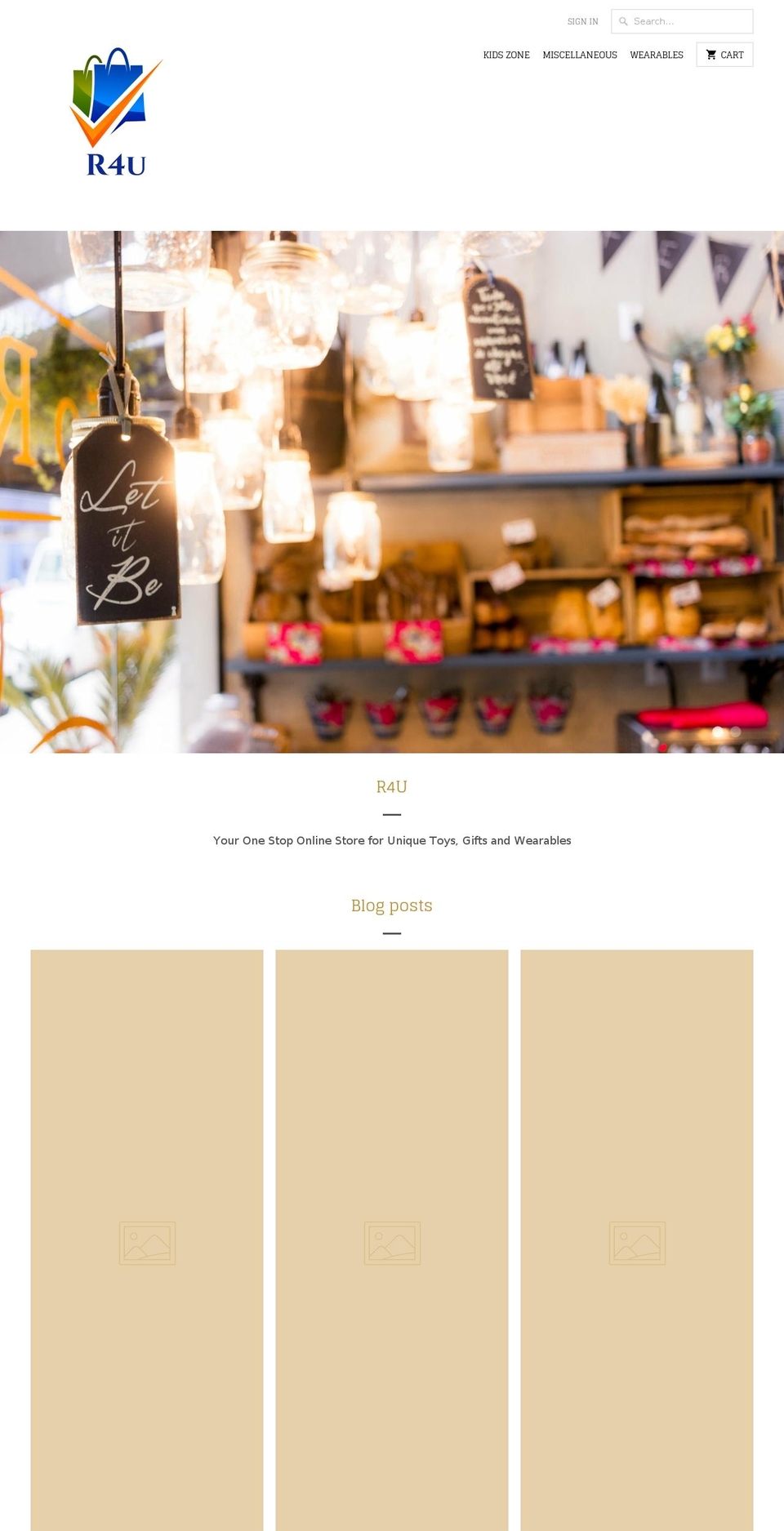 relics4u.com shopify website screenshot
