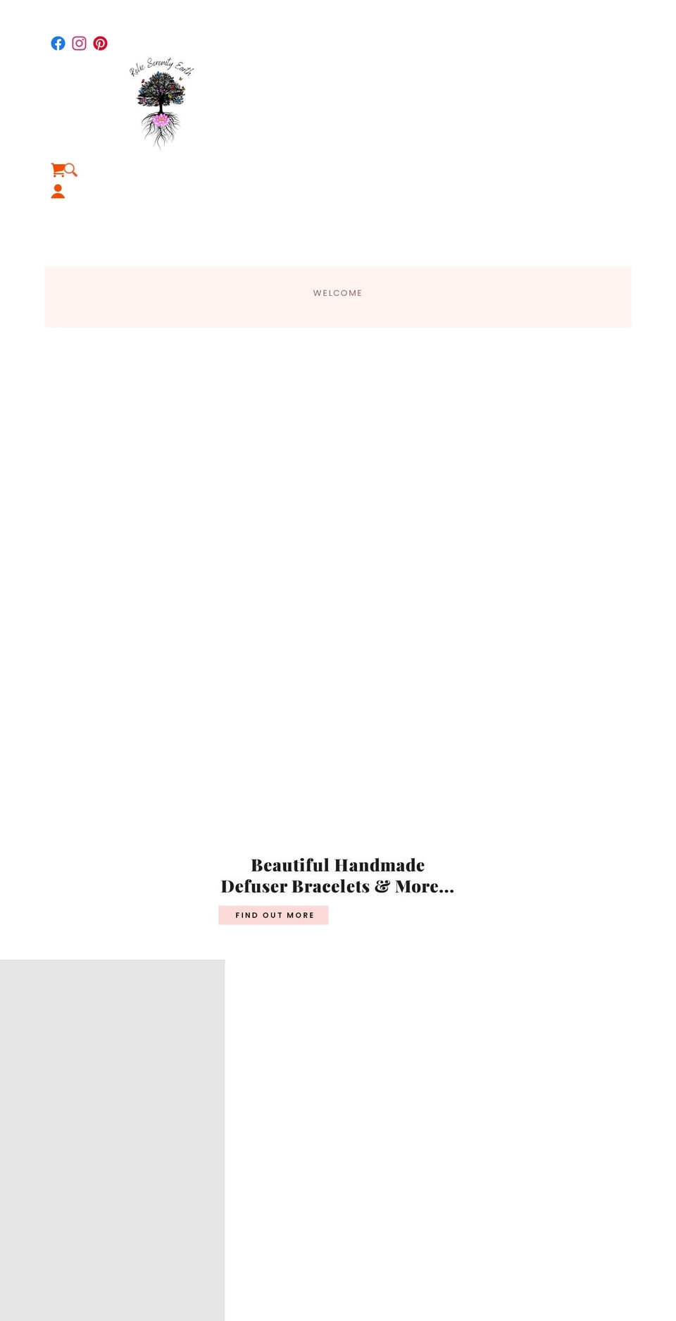 relicserenityearth.com — Shopify storefront screenshot