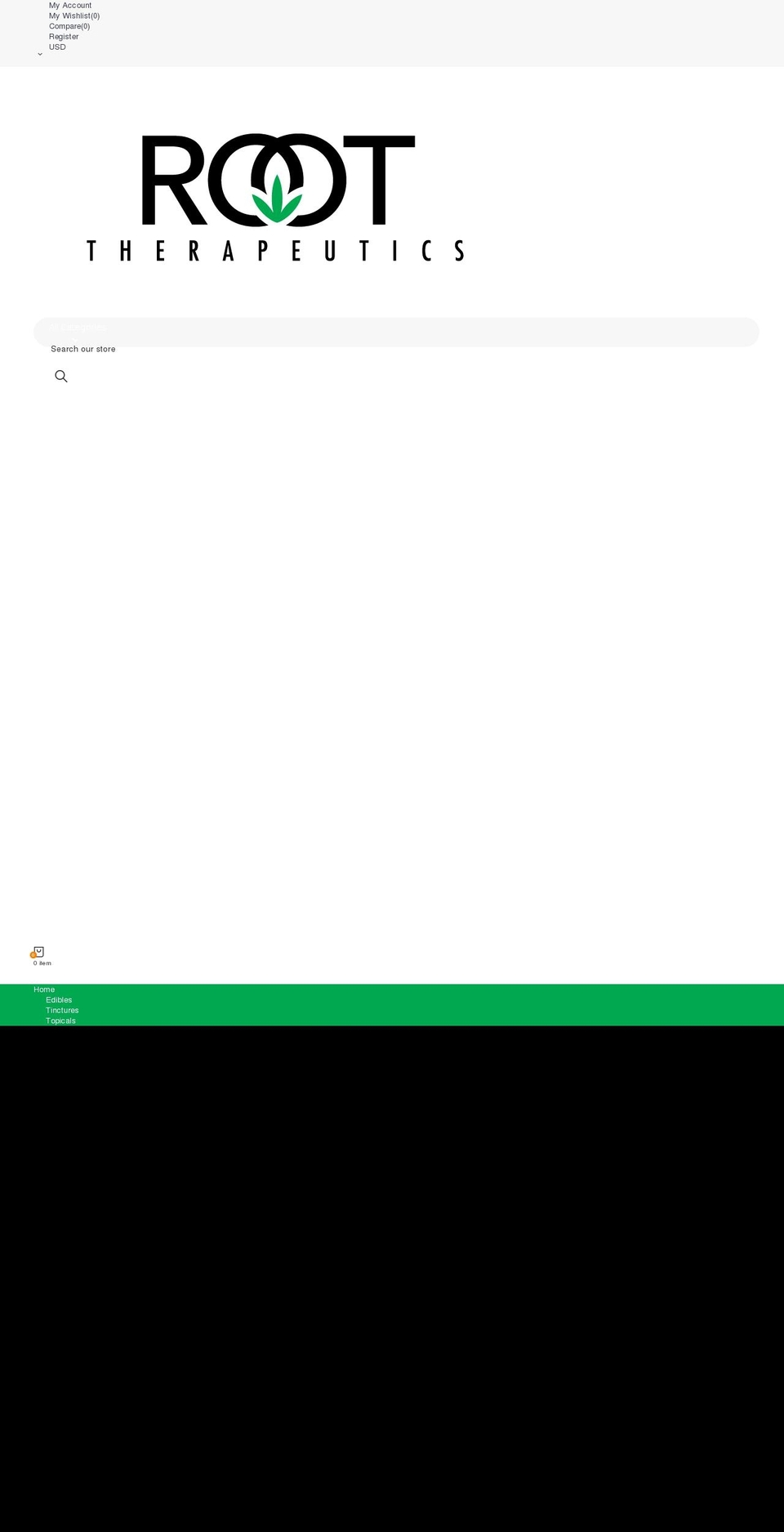 reliefwithroot.com shopify website screenshot