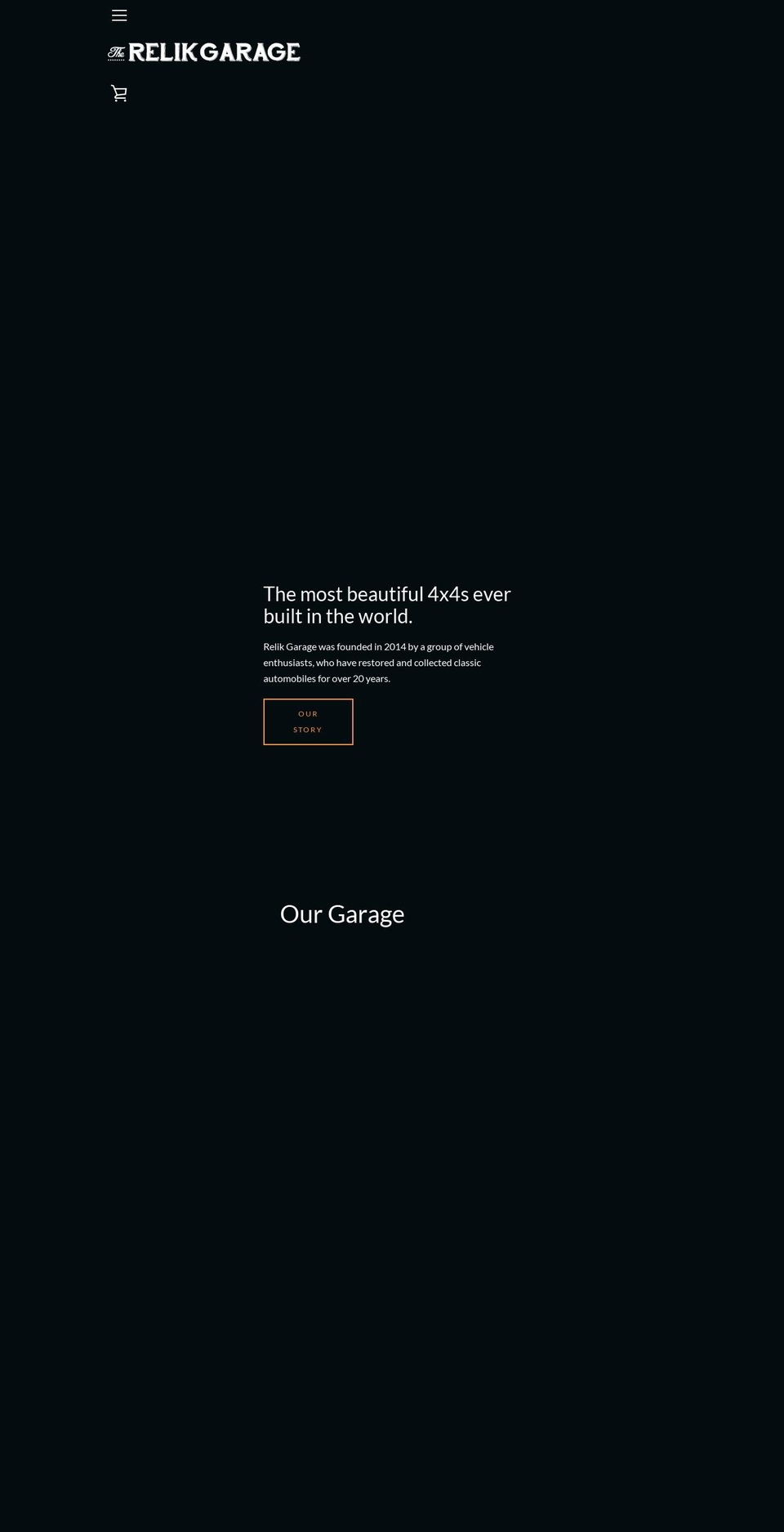 relikgarage.com — Shopify storefront screenshot