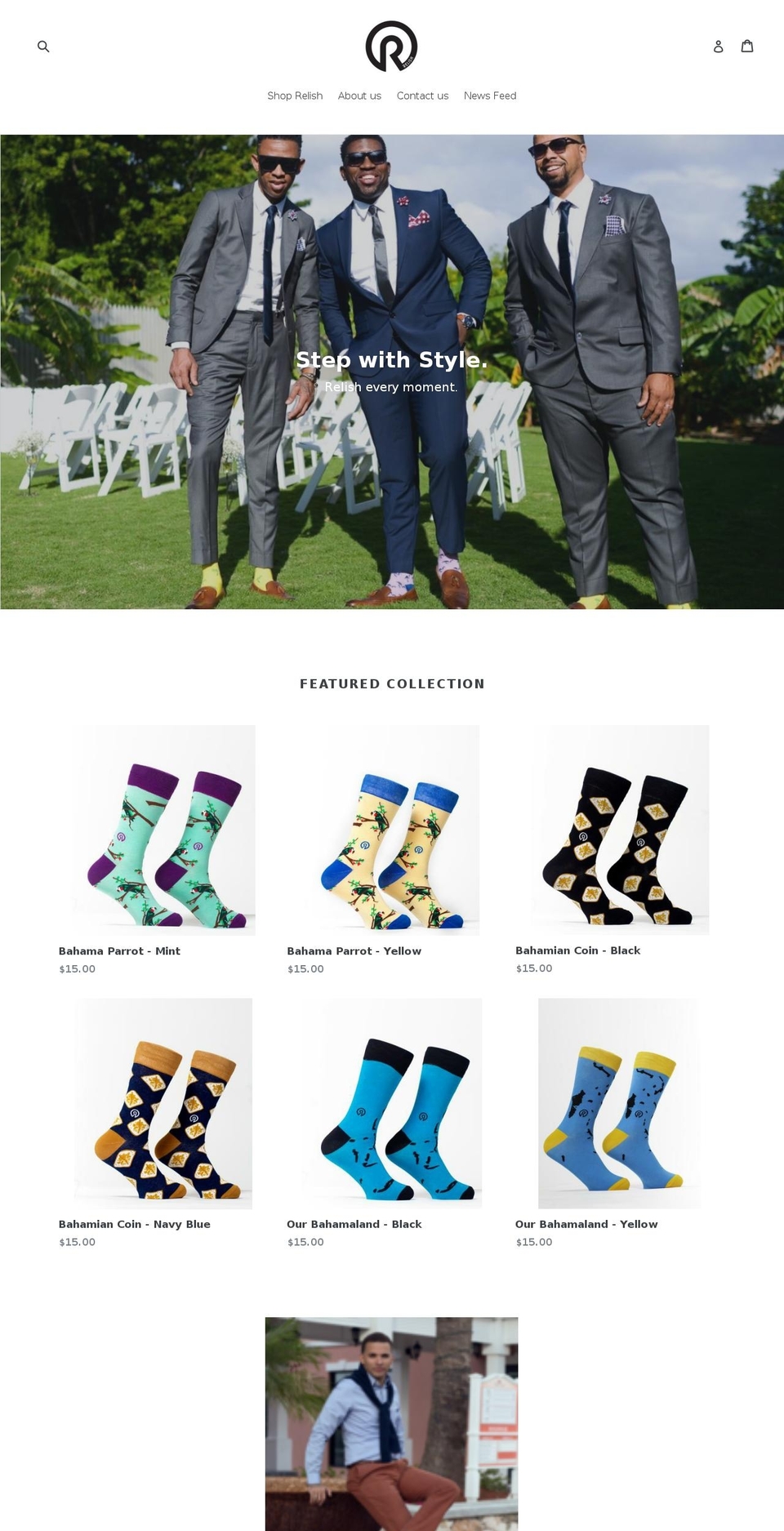 relishsocks.com shopify website screenshot