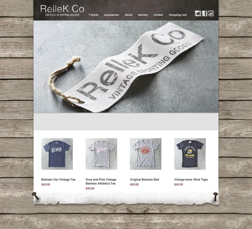 rellekco.com — Shopify storefront screenshot