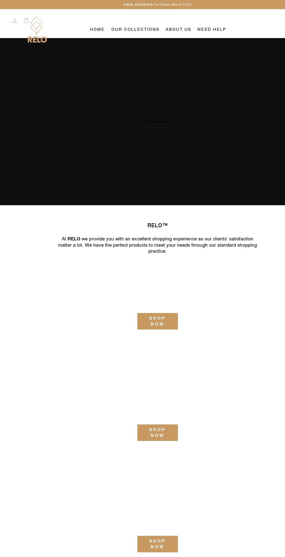 codeexs Shopify theme site example relo.co.in