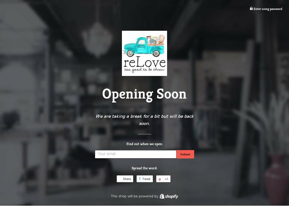 relove-furniture-market.myshopify.com shopify website screenshot