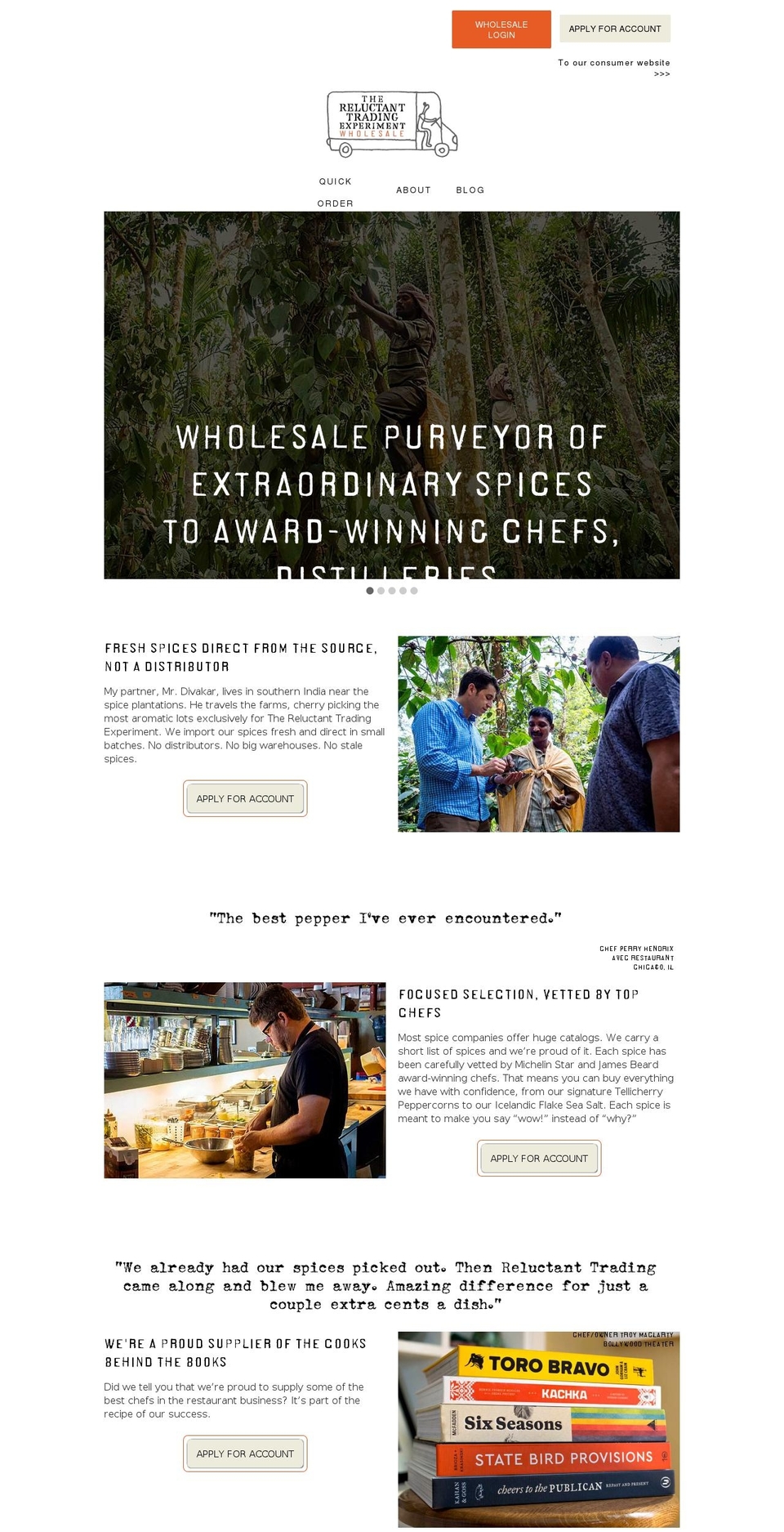 reluctantwholesale.com shopify website screenshot