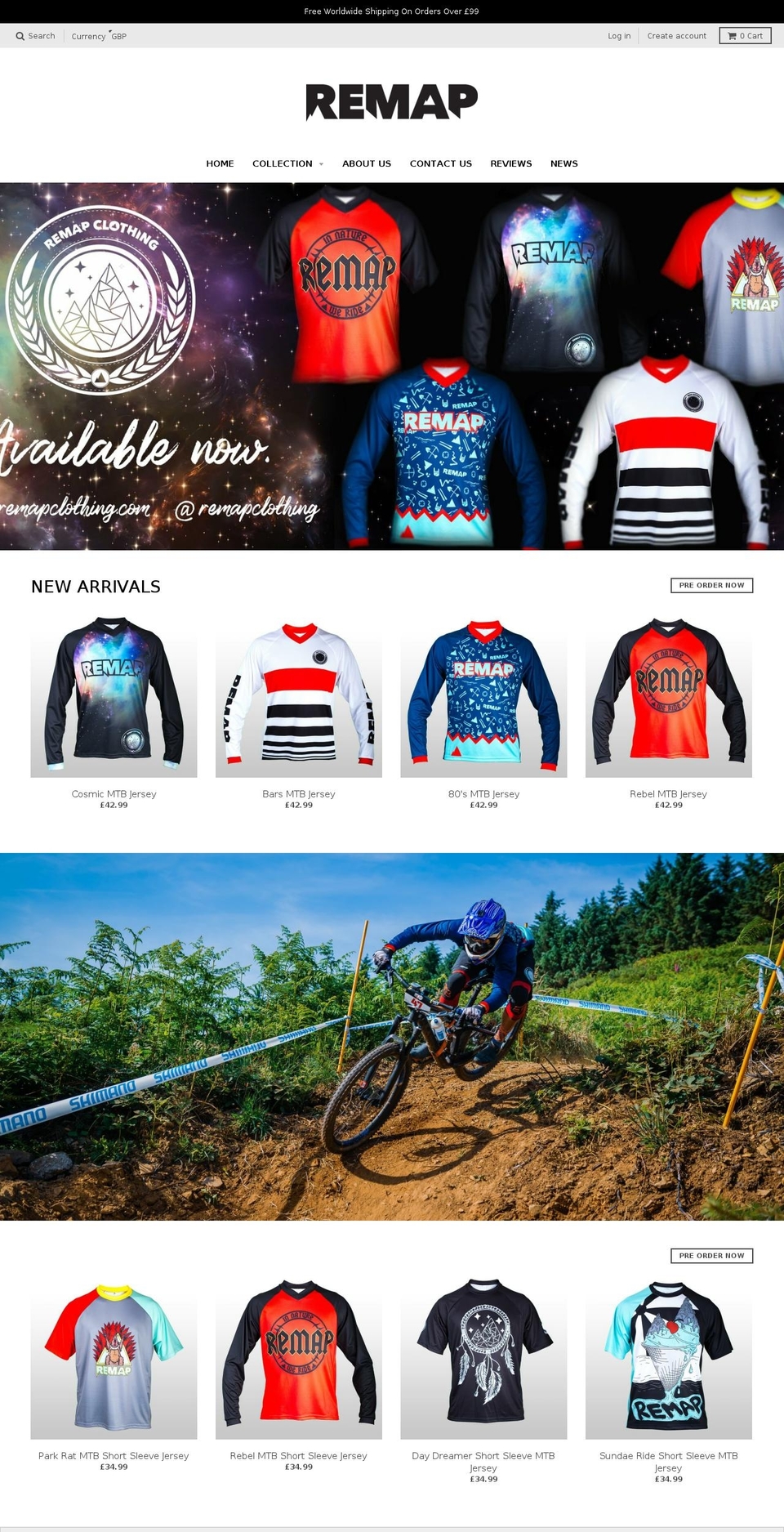 remapclothing.com — Shopify storefront screenshot