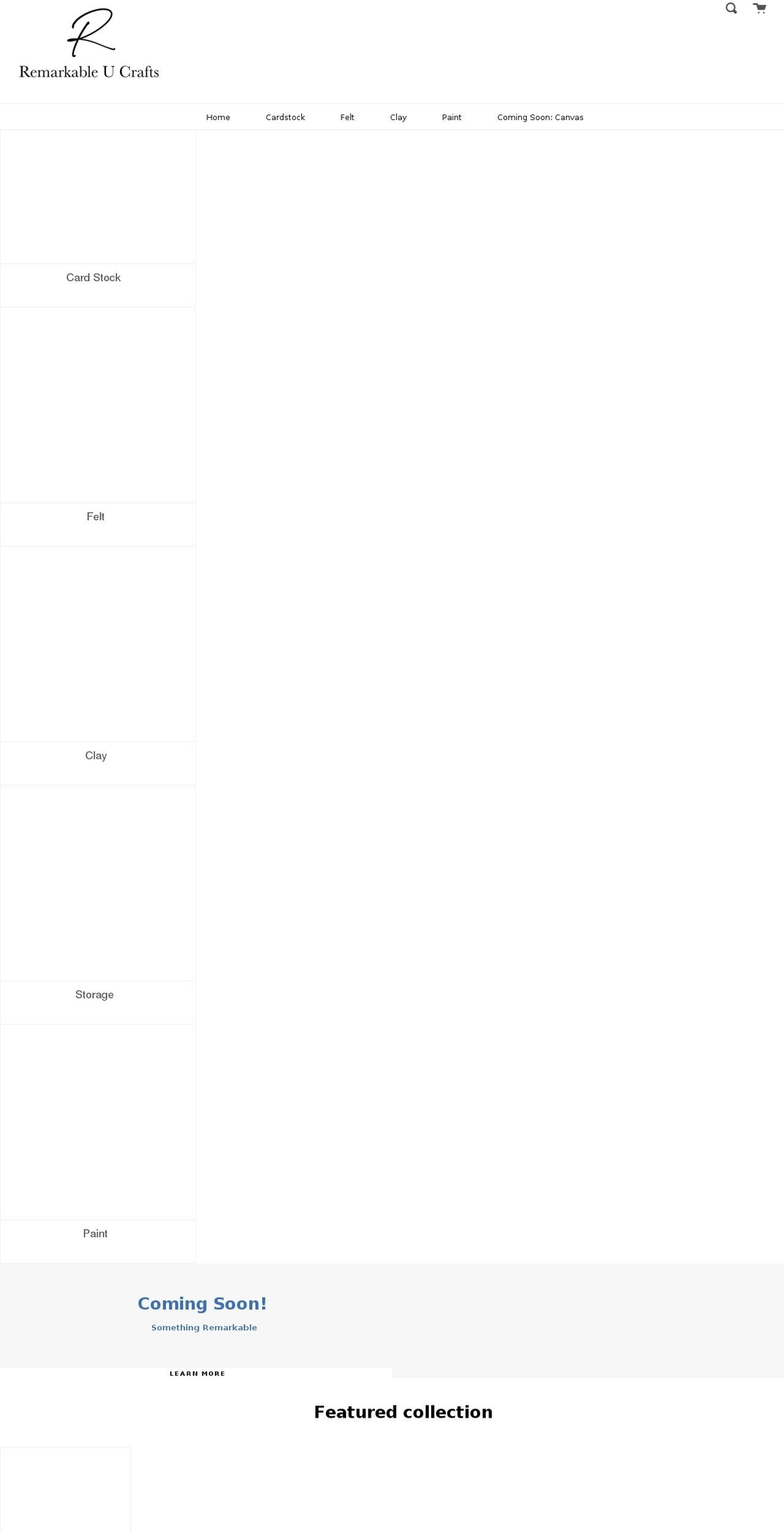 remarkableucrafts.com shopify website screenshot