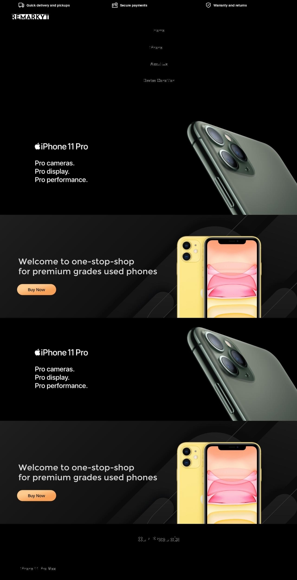 remarkyt.com shopify website screenshot