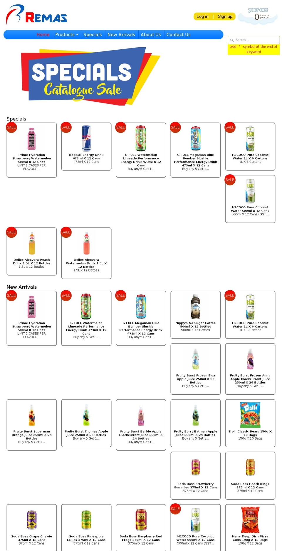 remas.com.au shopify website screenshot
