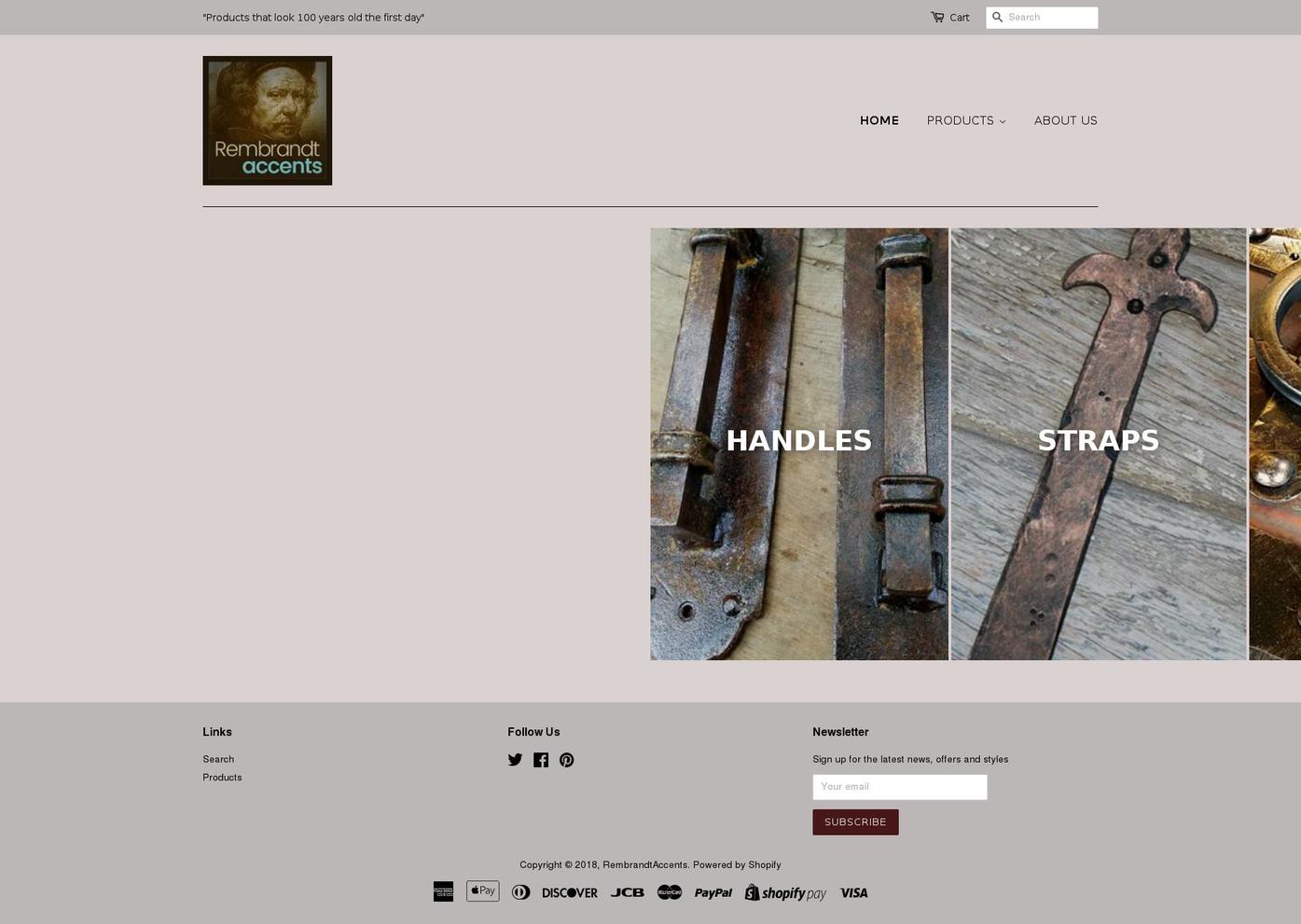 rembrandtaccents.com — Shopify storefront screenshot