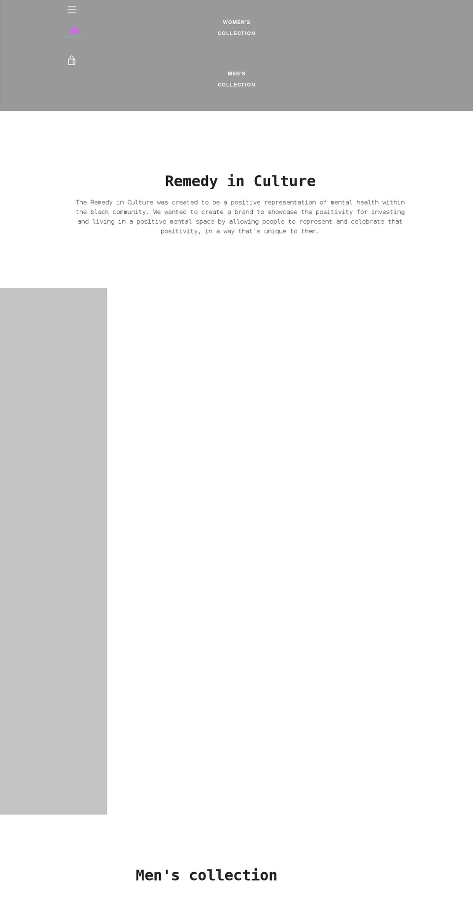 remedyinculture.com shopify website screenshot
