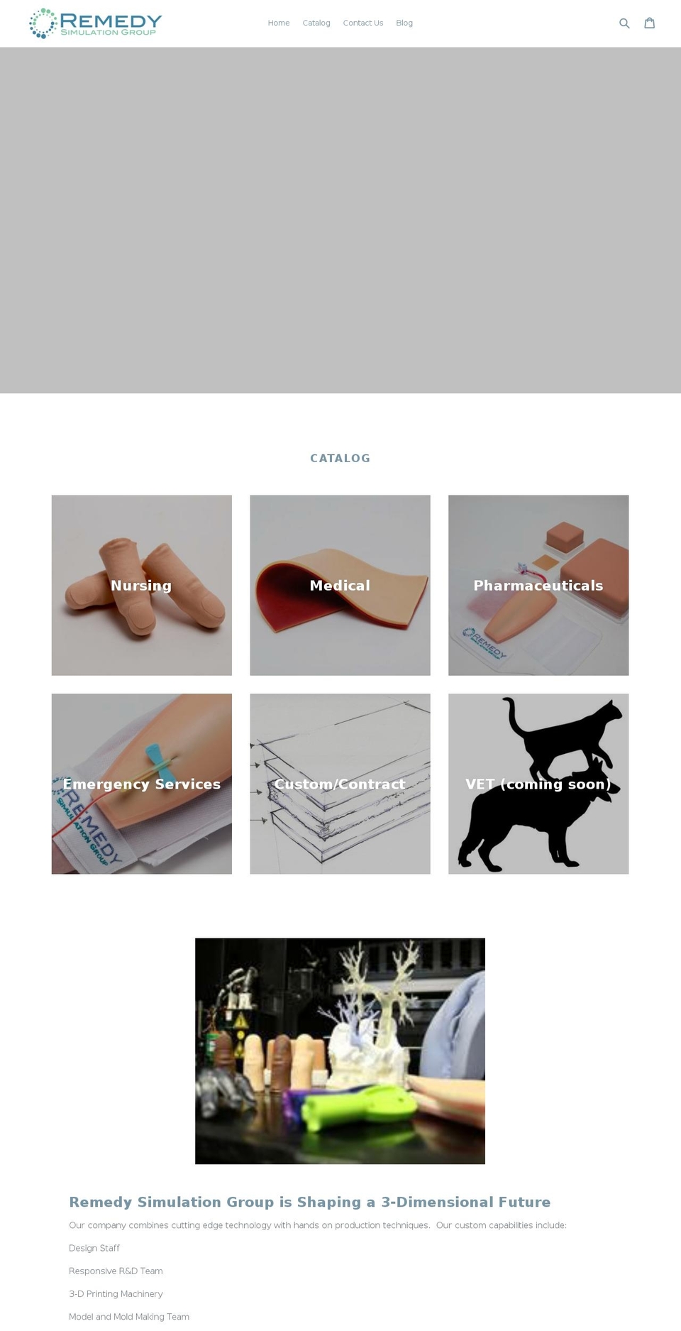 remedysim.org shopify website screenshot