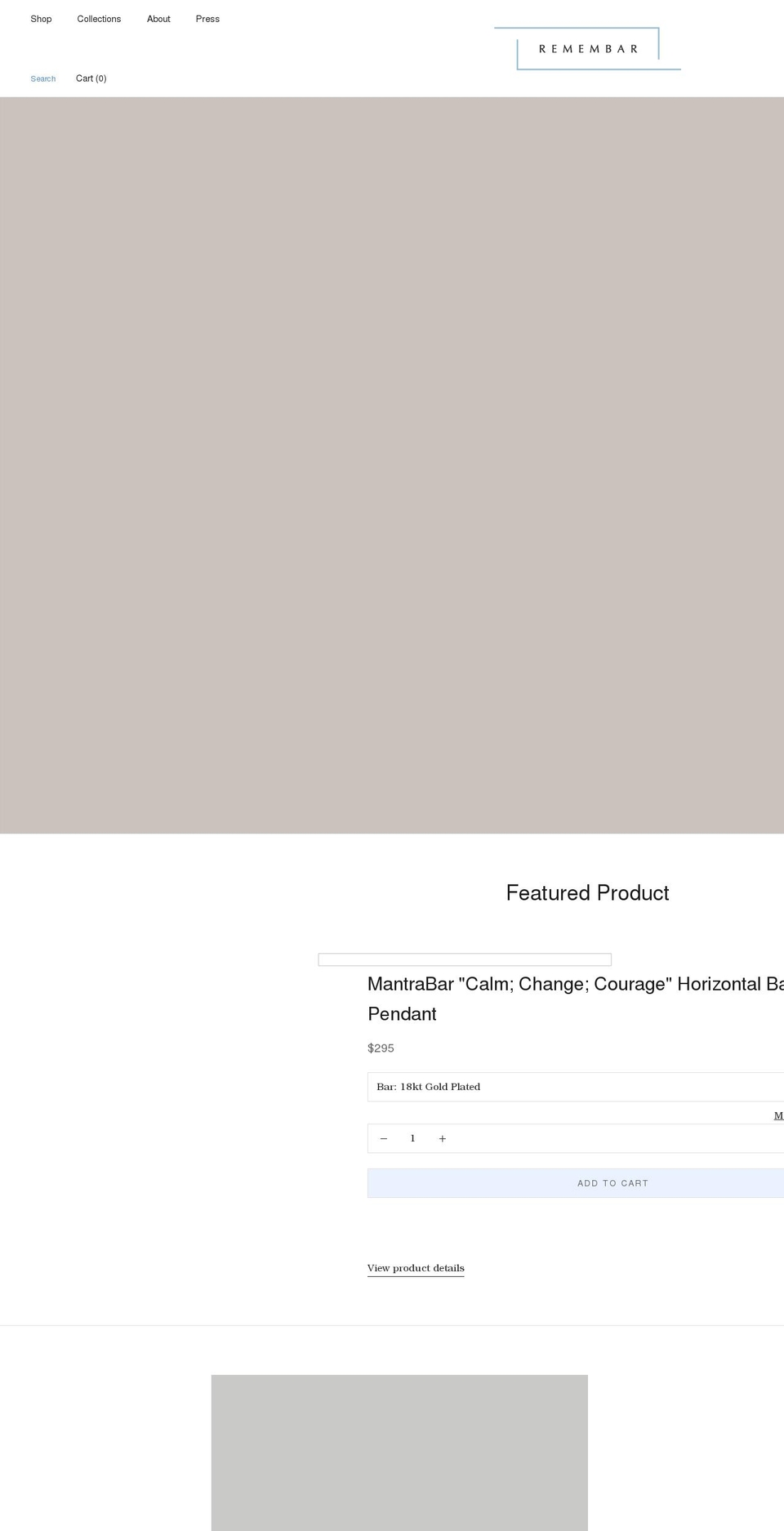 remembarcollection.com shopify website screenshot