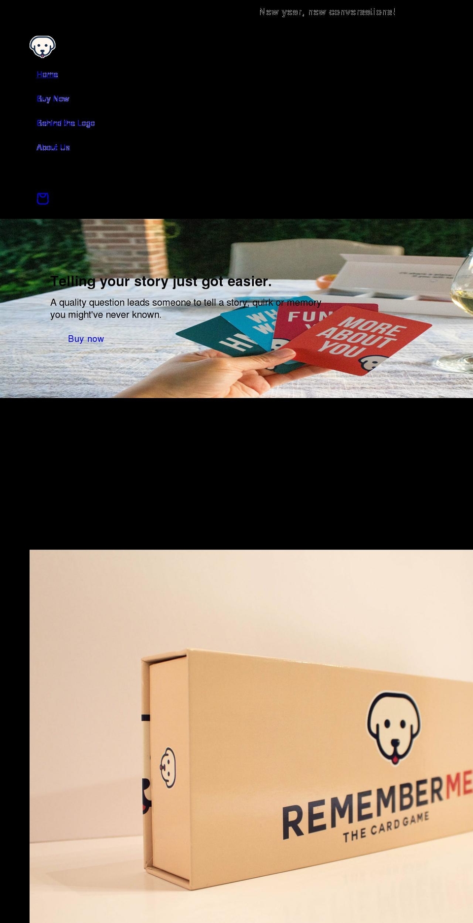 remembermecardgame.com shopify website screenshot