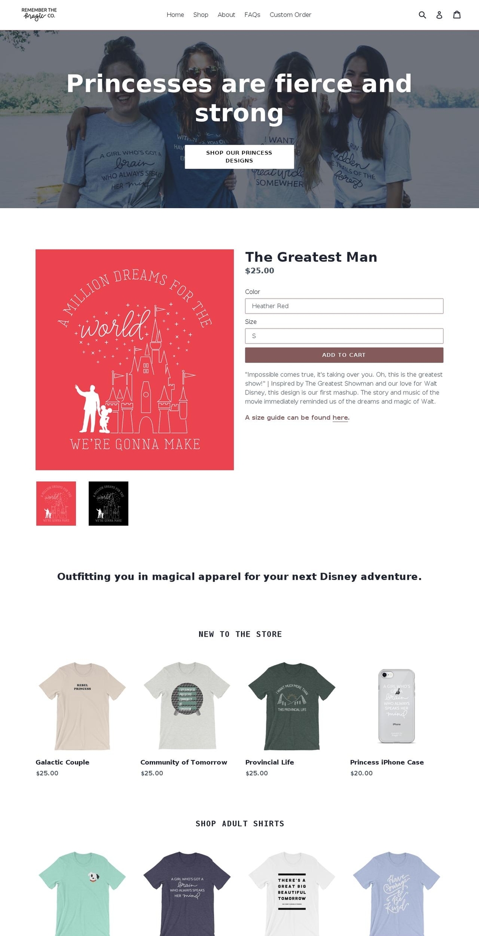 rememberthemagicco.com — Shopify storefront screenshot
