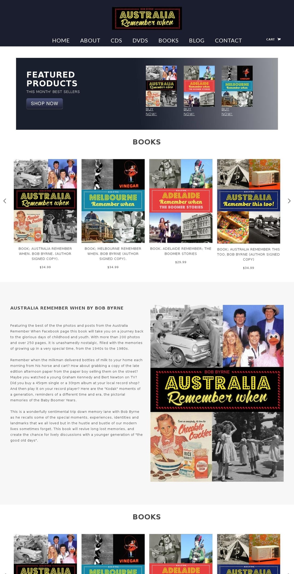rememberwhenshop.com.au shopify website screenshot