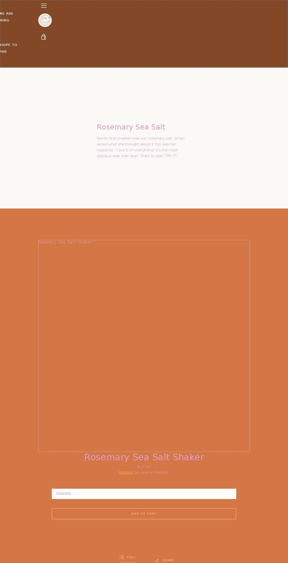 remisrosemary.com shopify website screenshot