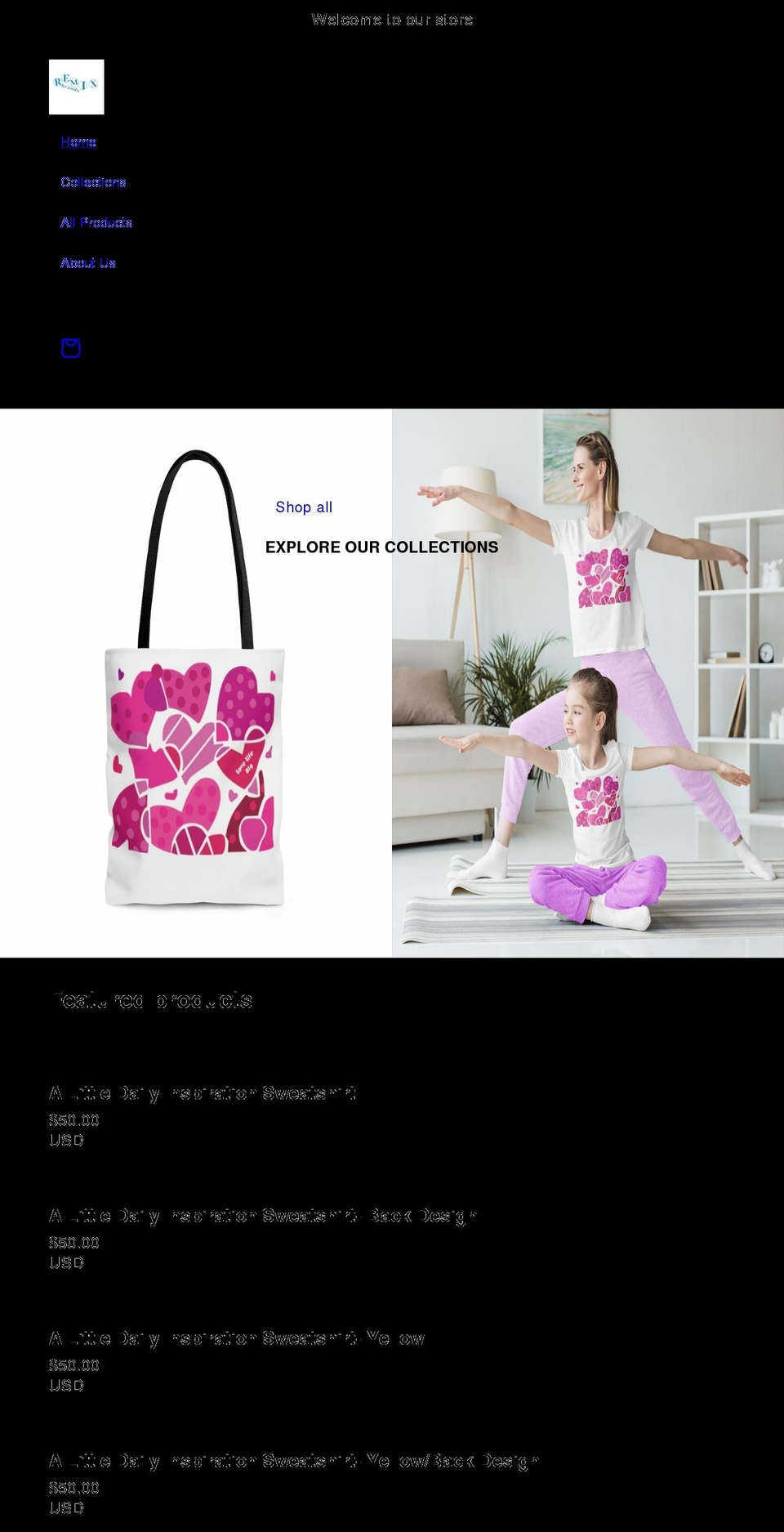 remixbrands.com shopify website screenshot