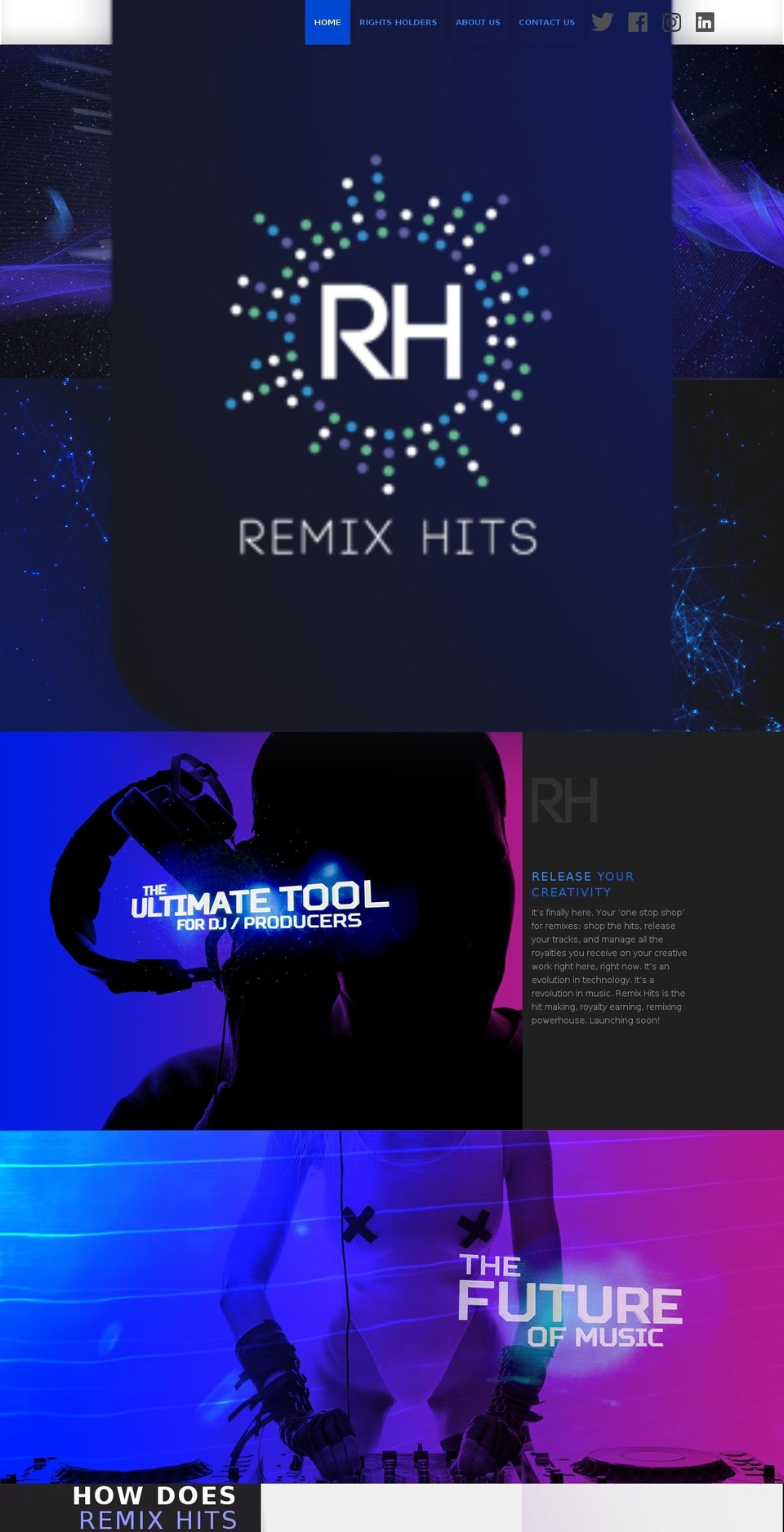 remixhits.com shopify website screenshot