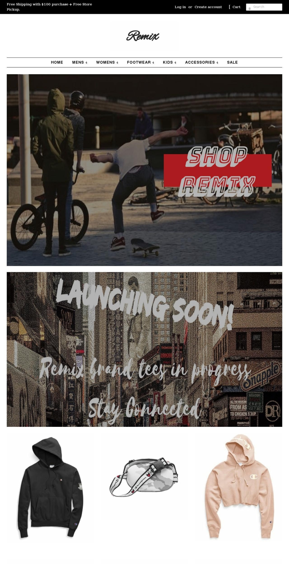 remixny.com shopify website screenshot