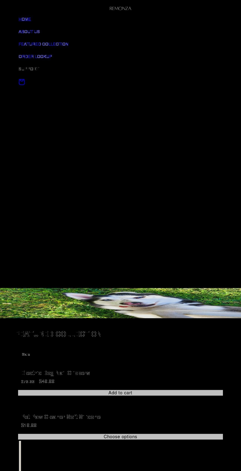 remonza.com shopify website screenshot